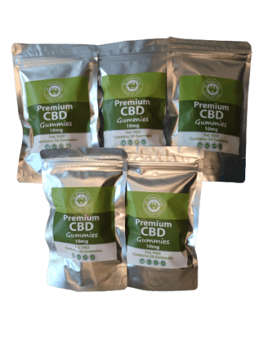 Premium CBD Gummies 5 Pack Offer.