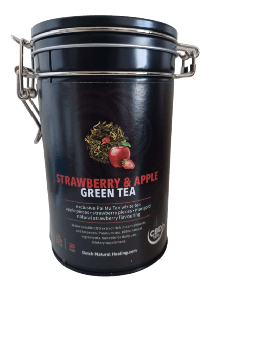 CBD Tea Strawberry & Apple Infusion.